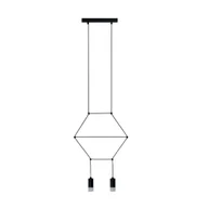 Lampy sufitowe - Lampa wisząca LINEA-2 czarna ST-5961-2 Step Into Design - miniaturka - grafika 1