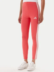 adidas Legginsy Essentials 3-Stripes KE4389 Koralowy Slim Fit - Legginsy - miniaturka - grafika 1
