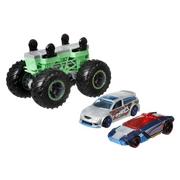 Samochody i pojazdy dla dzieci - Hot Wheels, Monster Trucks pojazd Monster Maker, zielony - miniaturka - grafika 1