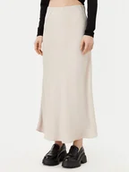 Spódnice - Pieces Spódnica midi Franan 17116541 Beżowy Regular Fit - miniaturka - grafika 1