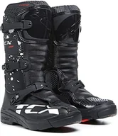 Buty motocyklowe - TCX Męska łódź motocyklowa, czarno-biała, 32 EU - miniaturka - grafika 1