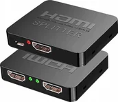 Rozgałęźniki - Pawonik SPLITTER HDMI 2.0 1X2 ROZDZIELACZ ULTRAHD HDCP 2.2 - miniaturka - grafika 1