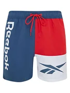 Kąpielówki męskie - Reebok Szorty kąpielowe "Roscoe" w kolorze granatowo-czerwono-białym - miniaturka - grafika 1