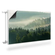 Dekoracje domu - Maskownica MAGNETYCZNA Grzejnika LAS WE MGLE Natura Pejzaż 80cm x 60cm - miniaturka - grafika 1