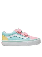 Buty dla dziewczynek - Vans Tenisówki Old Skool V VN000CYAZQP1 Różowy - miniaturka - grafika 1
