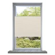 Rolety - vidaXL vidaXL Roleta plisowana, kremowa (50x100cm) - miniaturka - grafika 1