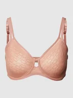 Biustonosze - Biustonosz z fiszbinami i obszyciem koronką model ‘SIGNATURE SHEER’ - miniaturka - grafika 1