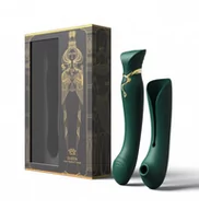 Wibratory i masażery - zalo Wibrator - Zalo Queen Set G-Spot Pulsewave Vibrator Jewel Green - miniaturka - grafika 1