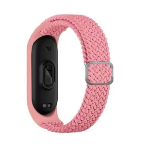 Beline pasek Mi Band 5/6 Textile pink/róż - Akcesoria do smartwatchy - miniaturka - grafika 1