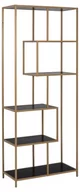 Regały - Actona Regał Seaford złoty 77-35-185cm 0000088159 - miniaturka - grafika 1