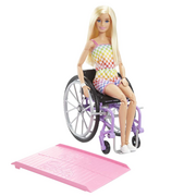 Lalki dla dziewczynek - Barbie - Barbie Fashionistas Na wózku - miniaturka - grafika 1
