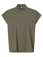 Koszule damskie - HUGO - Bluzka damska  Cinova-1, zielony - miniaturka - grafika 1