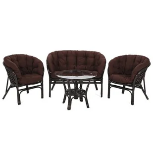 Home&Garden Meble ogrodowe rattanowe Bahama Brown / Brown 3+1 770493 - Meble ogrodowe - miniaturka - grafika 1