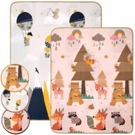 Maty piankowe - Dwustronna piankowa mata edukacyjna z pianki EPE 150 x 180 cm góry zwierzęta - miniaturka - grafika 1