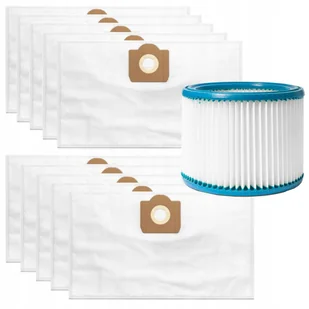 10x WORKI+FILTR DO ODKURZACZA MAKITA VC2512L VC3511L BOSCH GAS 15 20 - Worki do odkurzaczy - miniaturka - grafika 1