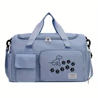 Torebki damskie - TEMU Torba Podróżna z Nadrukiem Łapek Szczeniaka, Wielofunkcyjny Plecak i Torba Sportowa, Duża Pojemność, Lekka, Idealna na Siłownię, Sport i - miniaturka - grafika 1