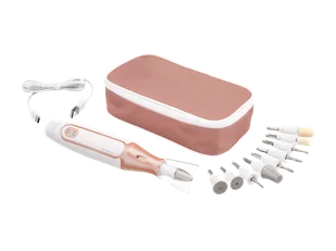 CIEN Beauty Zestaw do manicure i pedicure z 10 nasadkami (Czerwonobrązowy) - Zestawy do manicure i pedicure CIEN Beauty Zestaw do manicure i pedicure z 10 nasadkami (Czerwonobrązowy) - Zestawy do manicure i pedicure - miniaturka - grafika 1