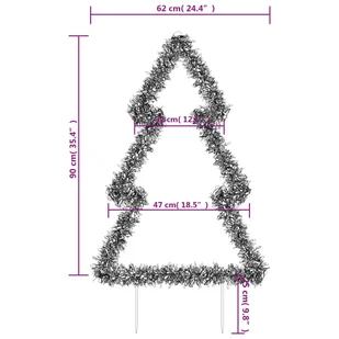 Świąteczna choinka na szpikulcach, 115 LED, 90 cm  Lumarko! - Ozdoby bożonarodzeniowe - miniaturka - grafika 11