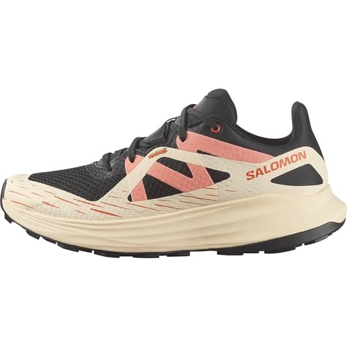 Salomon Damskie buty trekkingowe Ultra Flow, czarne/Tender Peach/Fusion Coral, 44 EU, Black Tender Peach Fusion Coral, 44 EU