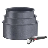 Zestawy garnków i patelni - Tefal Ingenio Natural On Zestaw Patelni Aluminum Czarny 4 - miniaturka - grafika 1