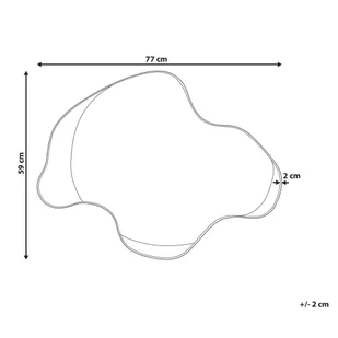Metalowe lustro ścienne 77 x 59 cm czarne MELUN Lumarko! - Lustra - miniaturka - grafika 6