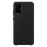 Etui i futerały do telefonów - Samsung Silicone Case elastyczne silikonowe etui pokrowiec Galaxy A72 4G czarny - miniaturka - grafika 1