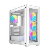 Obudowy komputerowe - GEMBIRD OBUDOWA FORNAX X450MAX MIDI-TOWER, ARGB FA - miniaturka - grafika 1