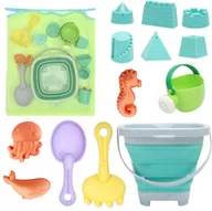 Zabawki interaktywne dla dzieci - Zabawki do Piaskownicy Ogrodowe Wiaderko Plażowe Konewka Łopatka Dla Dzieci - miniaturka - grafika 1