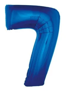 GoDan Balon foliowy cyfra 7, 34", niebieska FG-C85N7 - Balony i akcesoria - miniaturka - grafika 2