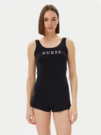 Piżamy damskie - Guess Piżama O5GX13 KBBU1 Czarny Regular Fit - miniaturka - grafika 1