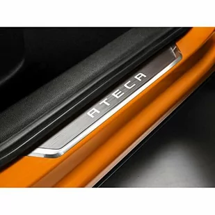 Seat 575071691 INOX listwa progowa z przodu ze stali nierdzewnej, z napisem Ateca - Nakładki progowe - miniaturka - grafika 1