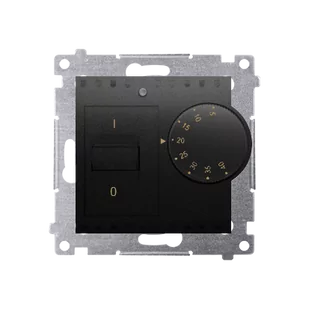 Regulator temperatury Kontakt-Simon 54 DRT10W.02/49 z czujnikiem wewnętrznym moduł 162 A, 230V~ montaż na wkręty czarny - Akcesoria grzewcze - miniaturka - grafika 1