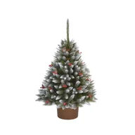 Choinki - CHOINKA SZTUCZNA ŚWIERK ILEX W OKRĄGŁEJ DONICY 110 CM   X-CHOINKA - miniaturka - grafika 1