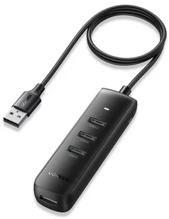 Adapter 4w1 UGREEN CM416 Hub USB do 4x USB 1m (czarny) - Huby USB - miniaturka - grafika 1