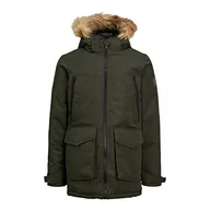 Kurtki i płaszcze dla chłopców - JACK&JONES JUNIOR Jjecraft Parka Sn JNR kurtka chłopięca, kalafonia, 152 - miniaturka - grafika 1