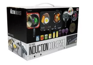 Zestaw kuchenny ze stali nierdzewnej Płyta Indukcyjna 32 elementy - Zabawki AGD - miniaturka - grafika 3