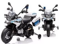 Pojazdy elektryczne dla dzieci - Duży Motor na akumulator BMW Policja kogut PA0282 one size - miniaturka - grafika 1