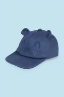 Czapki dla dzieci - Mayoral czapka z daszkiem bawełniana dziecięca kolor niebieski z aplikacją - miniaturka - grafika 1