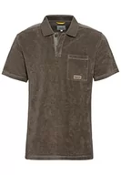 Koszulki męskie - camel active Męski t-shirt 409960/1P58, khaki, XL, khaki, XL - miniaturka - grafika 1
