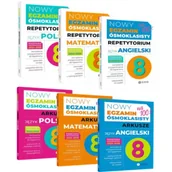 Pomoce naukowe - Pakiet Nowy Egzamin ósmoklasisty - język polski. Repetytoria i arkusze: Język polski, Język angielski, Matematyka - miniaturka - grafika 1