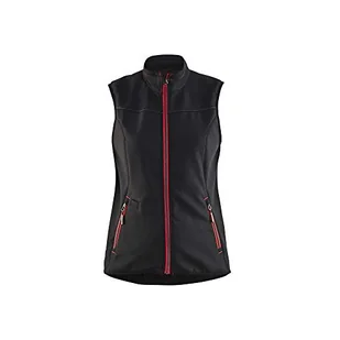 Blaklader 385125169956XXL damska kamizelka softshellowa, czarna/czerwona, rozmiar XXL - Kamizelki damskie - miniaturka - grafika 1