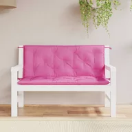 Poduszki na krzesła - vidaXL Poduszki na ławkę ogrodową, 2 szt., różowe, 120x50x7 cm - miniaturka - grafika 1