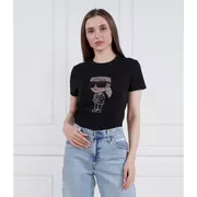 Koszulki i topy damskie - Karl Lagerfeld T-shirt ikonik 2.0 | Regular Fit - miniaturka - grafika 1