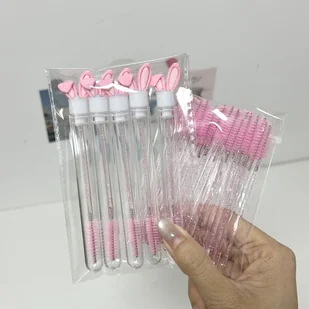 TEMU 30-częściowy zestaw różowych pędzli do makijażu, w tym 5 tubek do pędzli do rzęs, zestaw 25 pędzli do rzęs, narzędzia do makijażu do pędzli do - Pędzle do makijażu - miniaturka - grafika 1