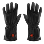 Rękawice narciarskie - Glovii Ogrzewane rękawice skórzane L-XL czarne - miniaturka - grafika 1