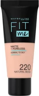 Podkłady do twarzy - Maybelline New York FIT ME! Podkład 220 Natural Beige - miniaturka - grafika 1