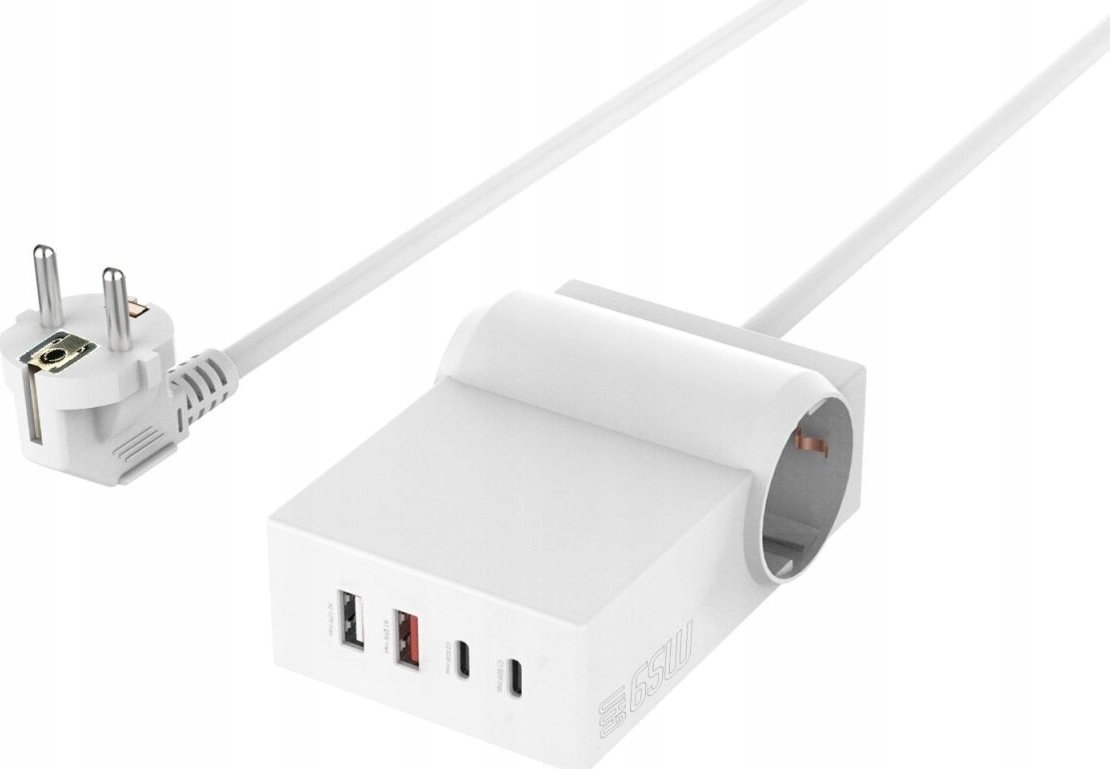 Listwa zasilająca 4smarts 6 in 1 USB-C/A listwa zasilająca Desk GaN 65W 540559