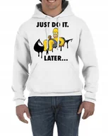 Bluzy męskie - Bluza Z Kapturem The Simpsons Just Do It L 0792 - miniaturka - grafika 1