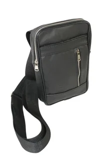 Torba męska skórzana GRETOS MAROUS (PL) Pionowa CZARNY 25 x 16 x 4 [cm] - Torby męskie - miniaturka - grafika 1