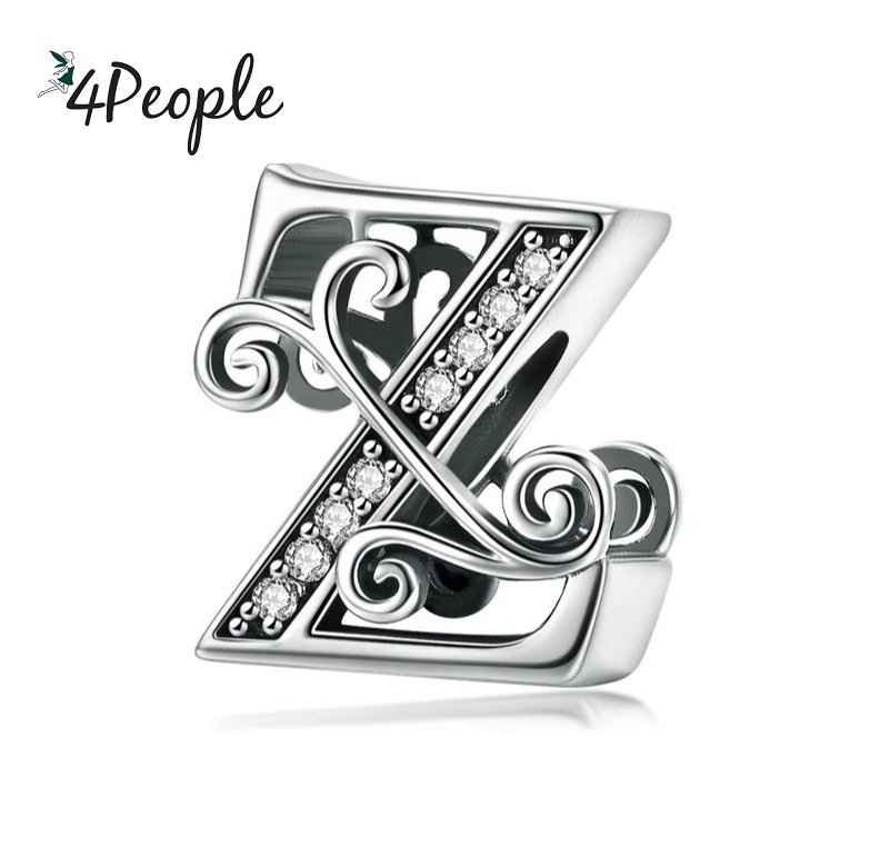 Zawieszka Charms Literka Litera Z Alfabet Srebro